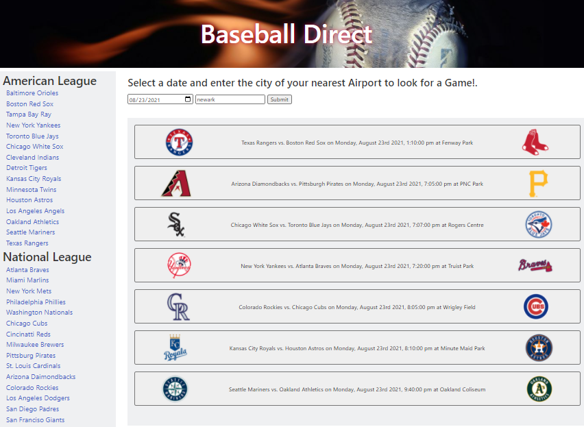 Baseball Direct Snippet